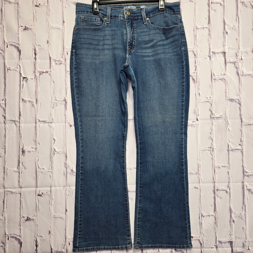 Signature Levi Strauss Women Blue Totally Shaping Bootcut Jeans Size 14 S/C